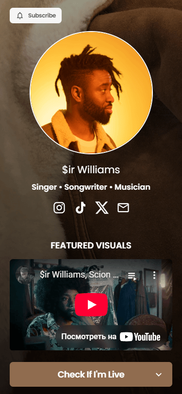 Artist's Snipfeed page